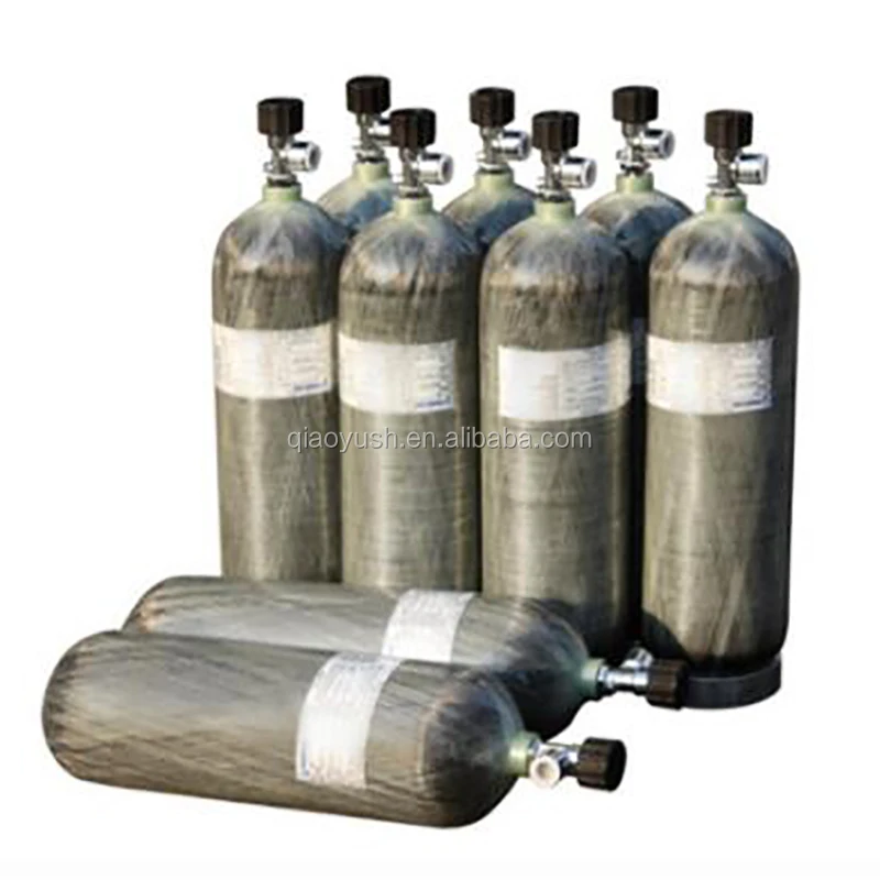 
PCP carbon fiber composite gas cylinder used for air breathing apparatus 