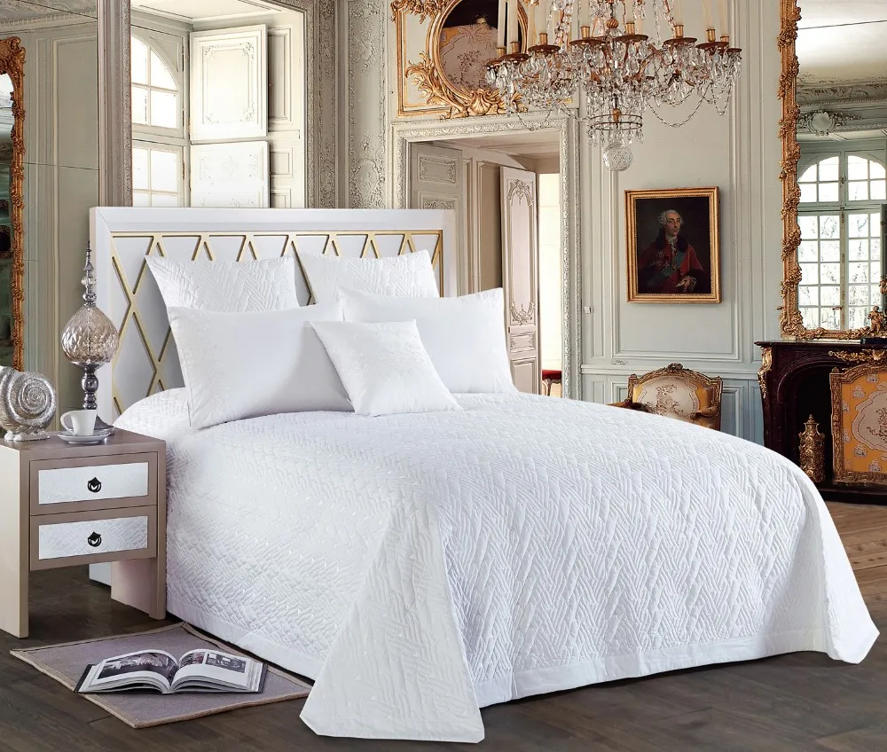 Wholesales Customized/oem 100cotton Quilting Bedspread Super King Size