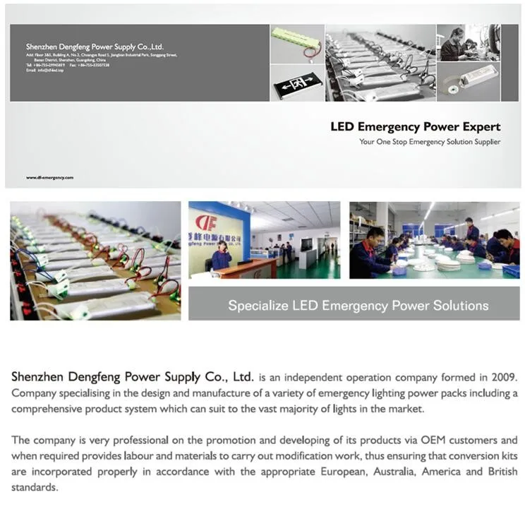 8W LED Emergency Maintained Surface Mounted IP65 Bulkhead with SAA TUV UL certificates