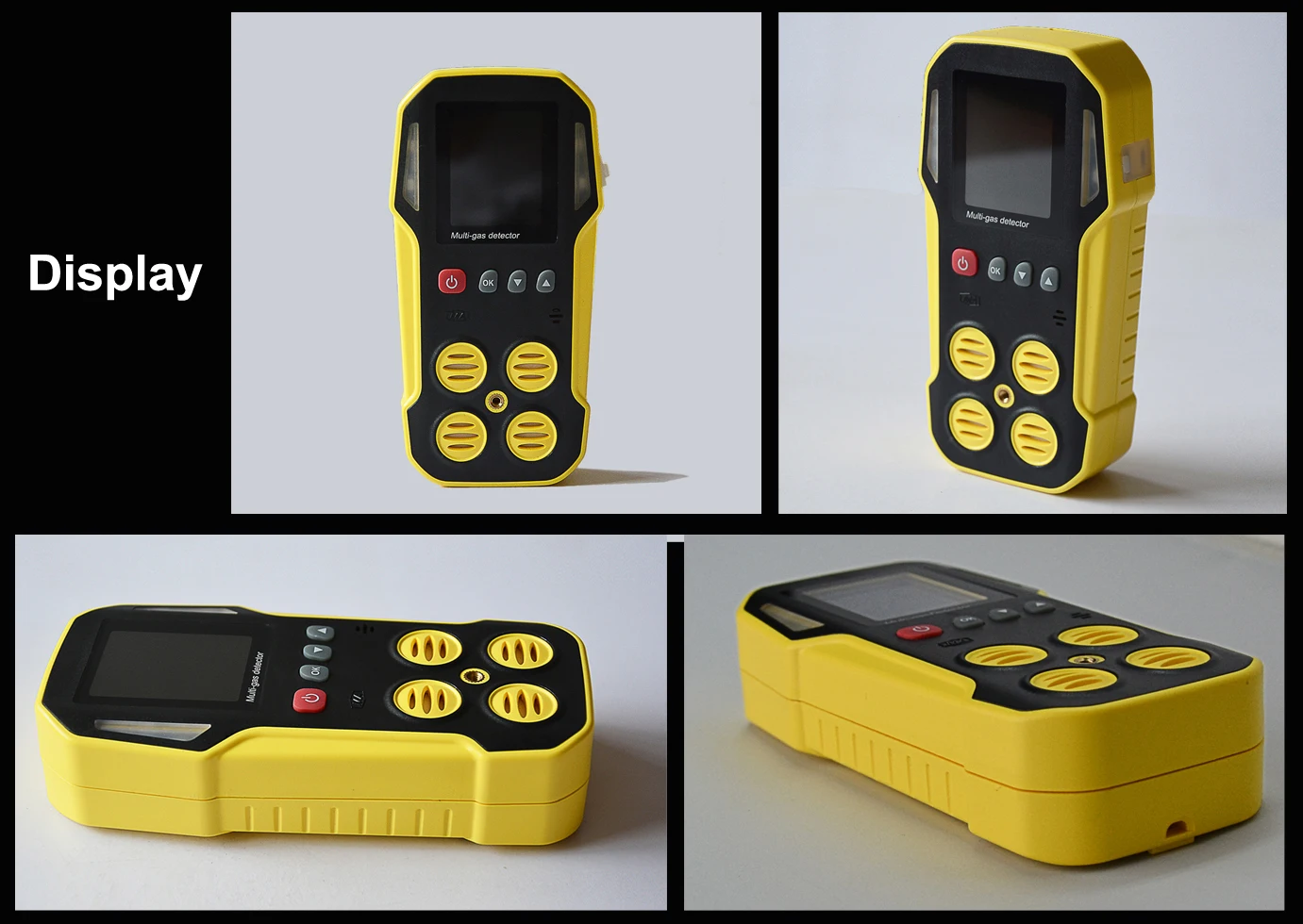 multi gas detector display