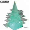 Tower pyramid shape colorful beauty buffet birthday led lighted acrylic cupcake cake stand