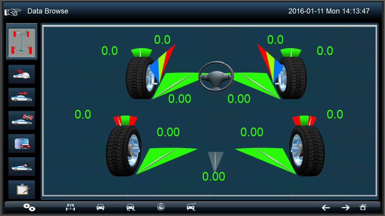 Portable Hunter Wheel Alignment Software Launch Wheel Alignment Machine