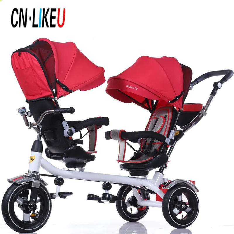 twin baby tricycle