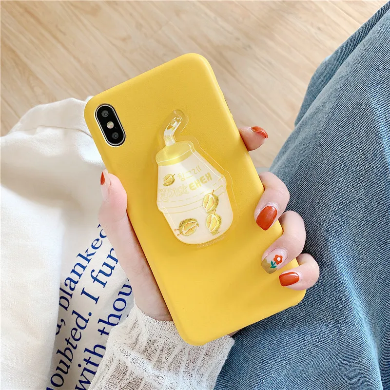 3D Cute Liquid Squeezing Avocado Case For iPhone 8 Plus XS MAX