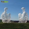 Decorative Life Size Stainless Steel Human Statue For Sale