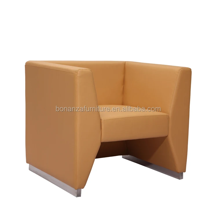 modern leather small sofa for office sofa seat