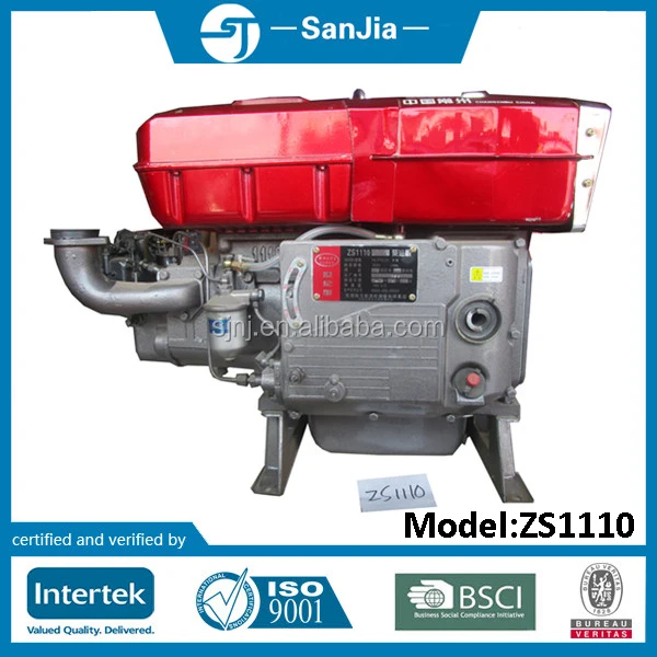 Wholesale 20hp Single Cylinder Marine Diesel Engine Zs1110 20hp - Buy ...