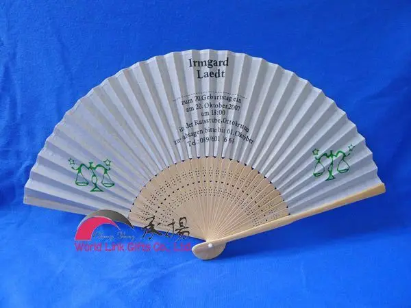 Online Landen Chinese Fan Invitations Custom Wedding Cut Wedding Program Fan