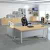 Luxury boss office desk computer table, filing cabinet for sale