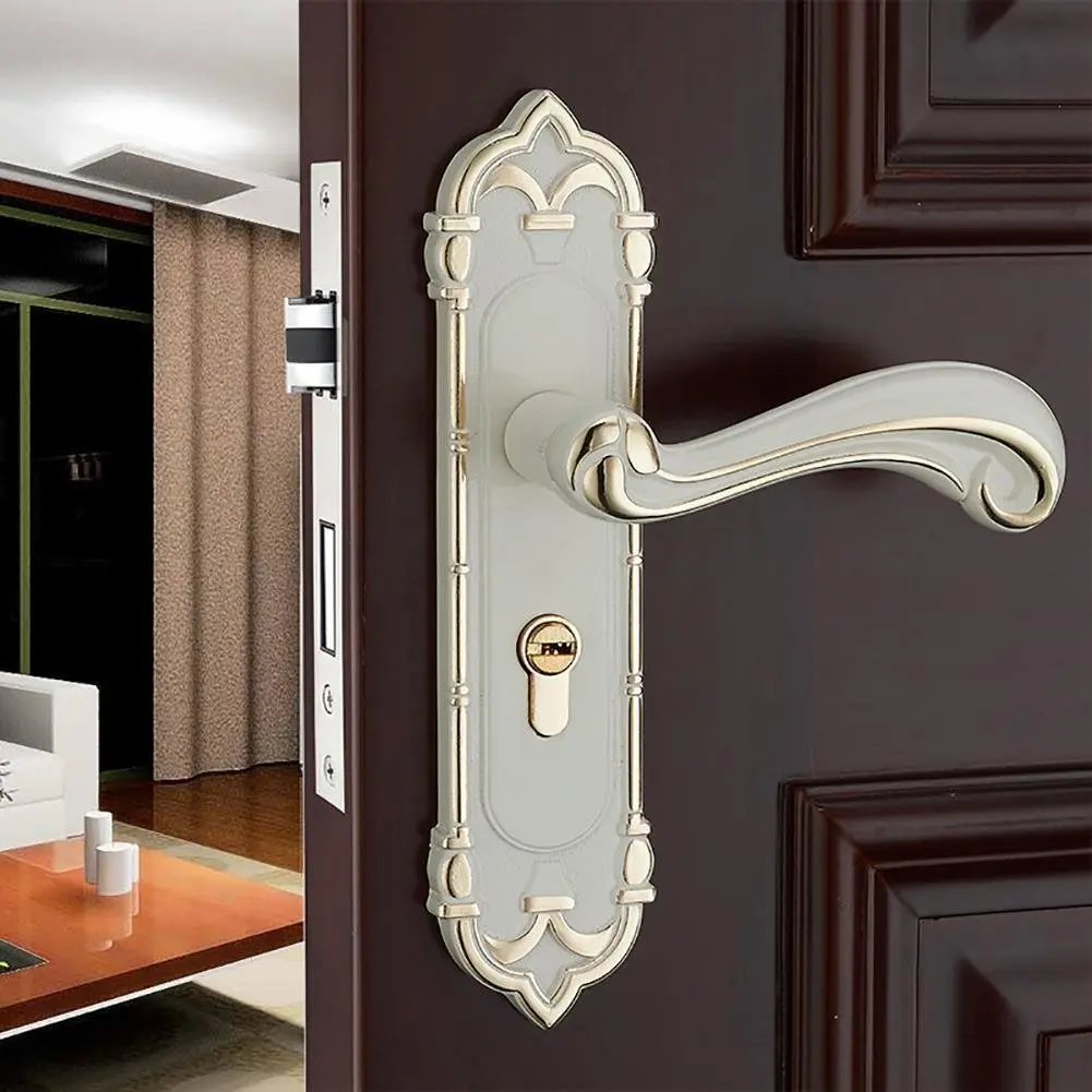 Buy TDJDYQ European-style door locks Indoor Wooden door lock Bedroom