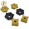 Cemented carbide steel pipe scarfing inserts