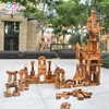 Wooden Education Carbonized Building Blocks Toys Outdoor Play Equipment