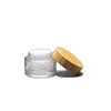 /product-detail/factory-wholesale-cosmetic-bamboo-jar-clear-frosted-glass-cream-jar-100-nature-bamboo-wooden-lid-honey-jar-62041831405.html