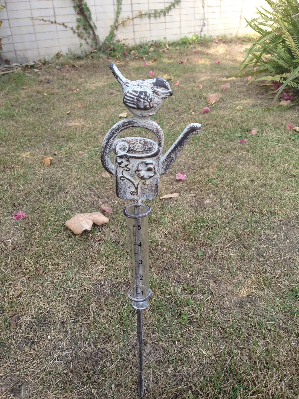 Cast Iron Bird Garden Stake/rain Gauge Buy Rain Gauge,Wrought Iron