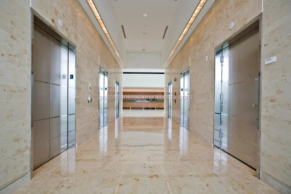 Visual Reference: Stainless Steel Apartment Elevator Door Frame Design