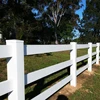 Receycled vinyl post and rail fencing,horse farm fence post