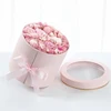 wholesale custom flower round gift cardboard boxes with lids
