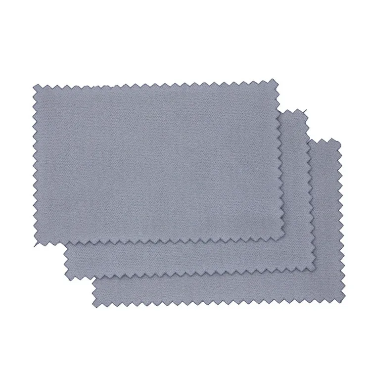 Wholesale 6.5*10cm Microfiber Cleaning Polishing Cloth With Silver ...