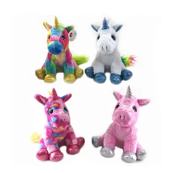 rainbow hair unicorn toy