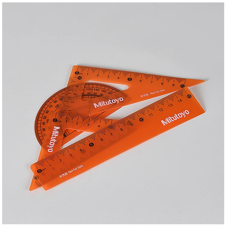 Wholesale learning supplies digital ruler set plastic ruler set for student