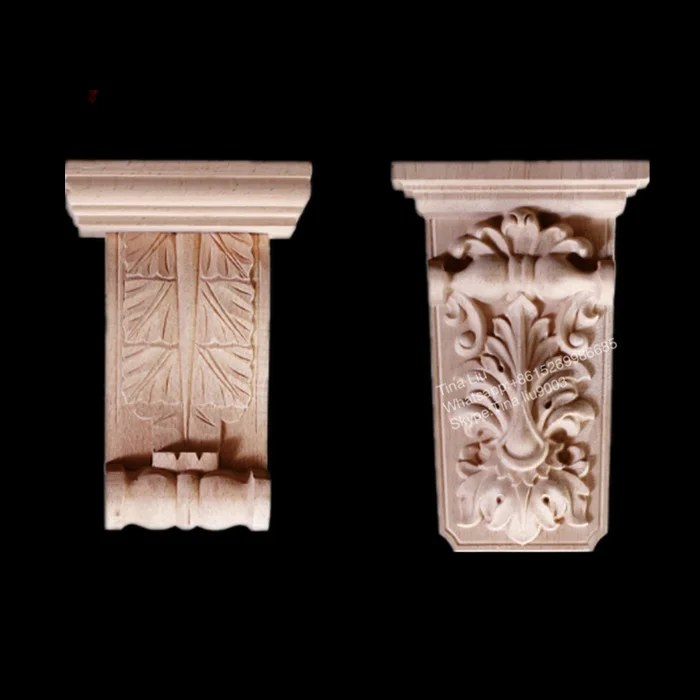 Hnad carved corbels Wood Furniture Components