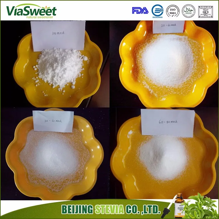 100% Pure natural wholesale low sweetness stevia powder organic erythritol