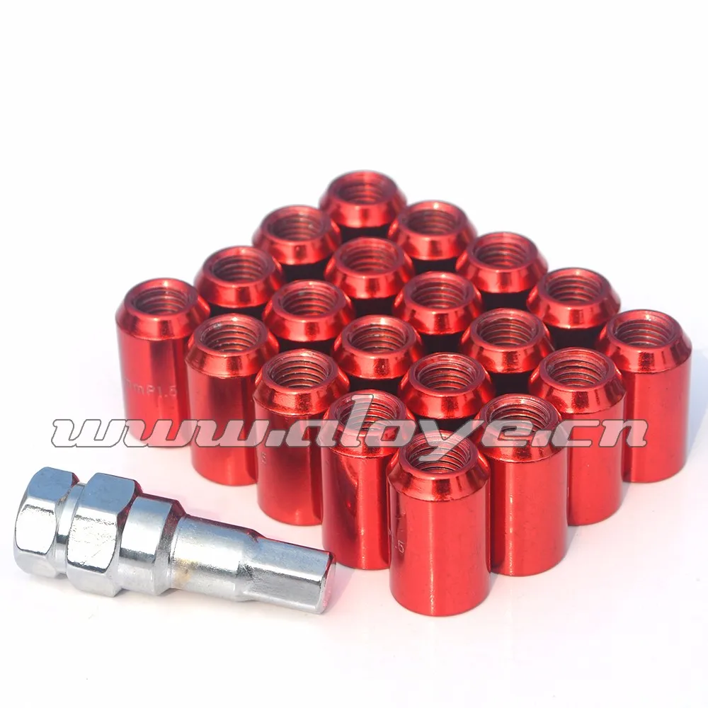 32mm Racing Car Wheel Lock Nut M12xp1.5 With Adapter Buy Wheel Lock