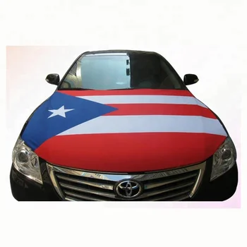 Customize Car Engine Hood Flag Promotion Puerto Rico Flag Car Hood