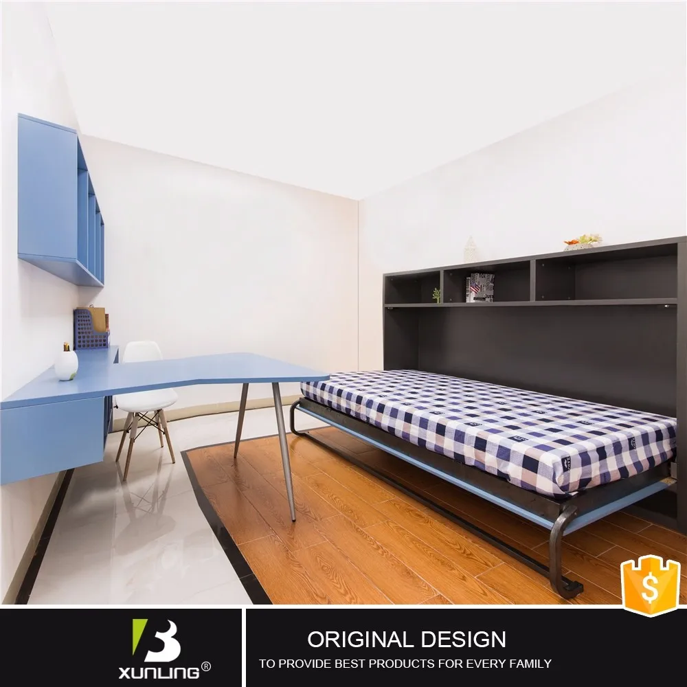 Ruimtebesparend innovatieve bed in kast custom hout bedden bedden ... Kast bedden voor kinderen