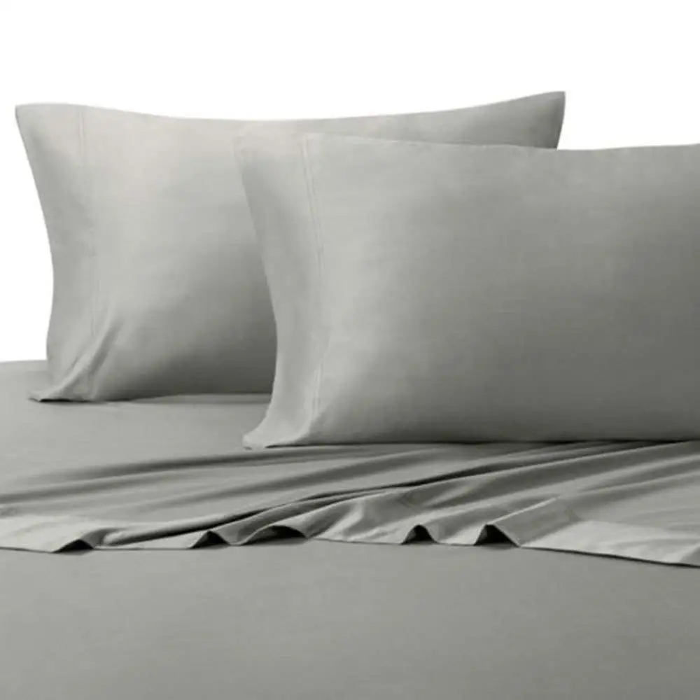 Bamboo Sheets King - 100% Rayon Made from Bamboo Sheet Set - Ultra Soft 4 Piece Bamboo Bed Sheets (Grey)