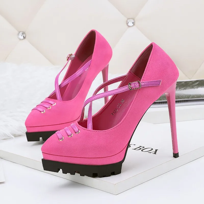 Ss0186 Summer Latest Stiletto Heel Girl Fancy Shoes With Color Balls ...