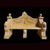 Outdoor Bench with lovely dog for home&garden decorative