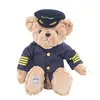 Plush Captain Bear Promotional Advertiszing Gifts/Pilot Teddy Bear