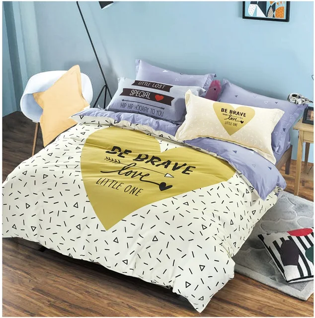 Wholesale Cartoon Printed 100 Cotton Duvet Covers Bed Linen For