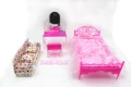 Free Shipping Doll Bed Furniture girls birthday gift dressing table for doll Baby Flower Cloth Sofa