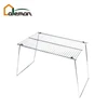 Simple Iron BBQ Grill Rack, Rectangular Folding Pack/Backpacker/Backpacking/Campfire/Bonfire/Trench Grill OEM Orders Accepted