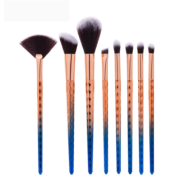 Cosmetic tools 8 pcs makeup brushes suppliers China private label available