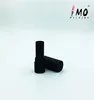 OEM/ODM Matte black high quality lipstick tubes containers cosmetic packaging pure tube with soft rubber coating