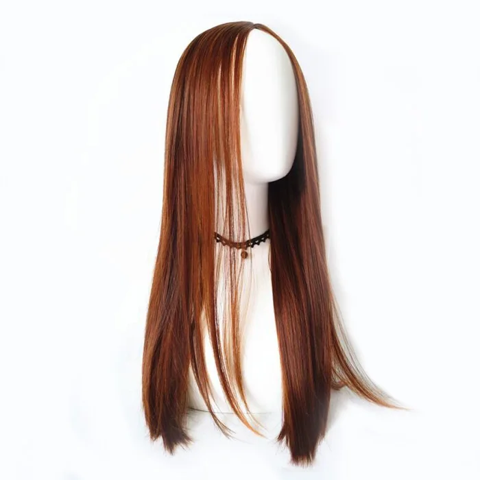 Baifumei Wholesale Cheap Hu*n Hair Wig Customized 65cm Synthetic Wig