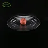 Hot selling cheap custom canteen vegetable catering round wholesale disposable serving plastic cookie tray
