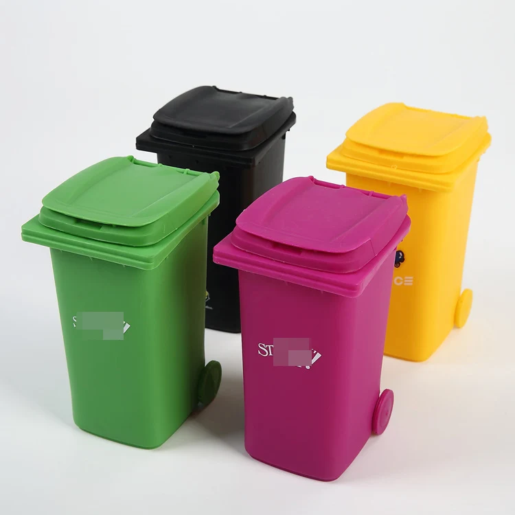 Customized Promotional Gift Plastic Mini Trash Bins, Mini Desktop Trash Can/  - China Trash Can and Trash Bin price
