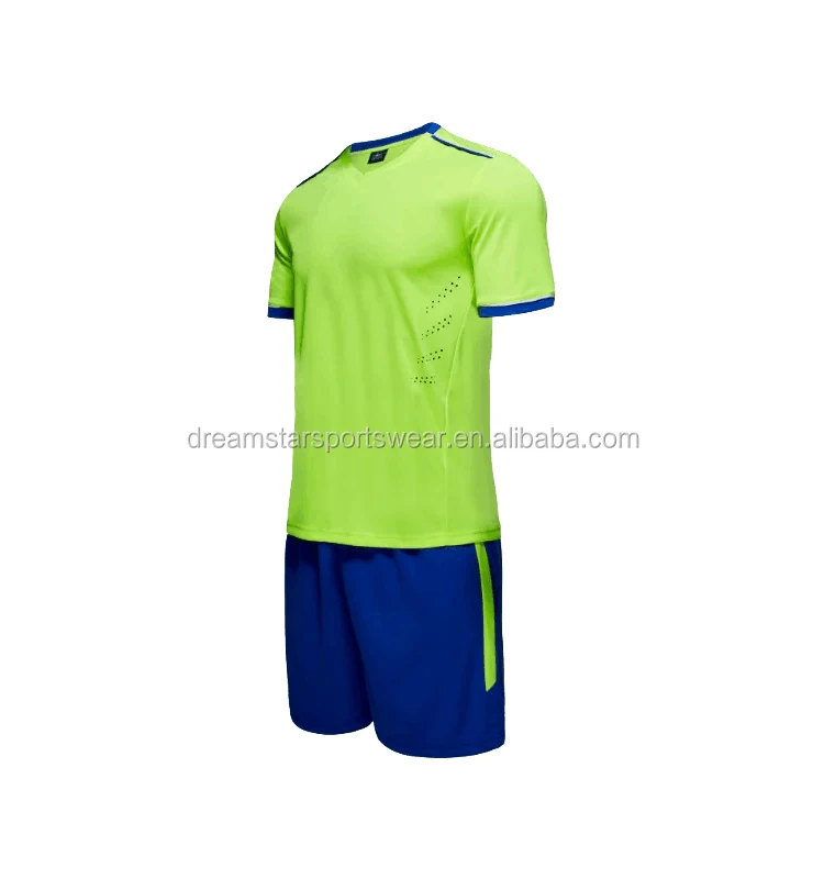 Football Training Kits Blue Shirt Match Green Pant Buy Football