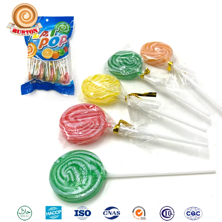 Handmade Flat Fruity Candy Lollipop - Buy Candy Lollipop,Flat Lollipop ...