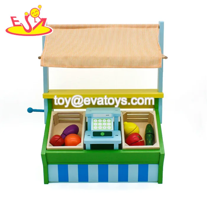 Best Sale Children Wooden Toy Fruit & Vegetable Market Stand For Pretend Play W10a060b Buy Toy