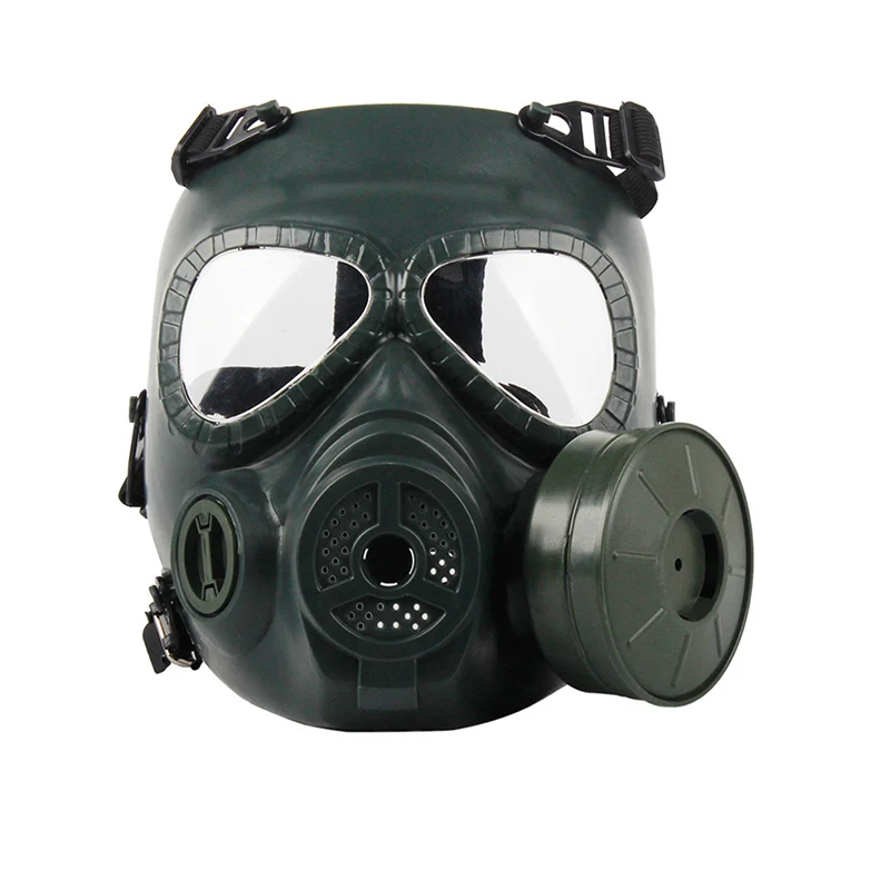 Tactical Equipment Protective Full Face Army Cs Antipoison Airsoft Paintball Gas Mask With Fan