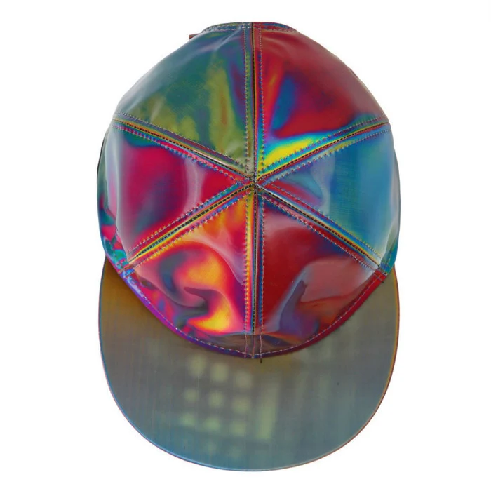 Customize 3d Hologram Effect Cap Iridescence Color Change Holographic