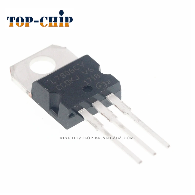 * 5 unidades St Microelectronics regulador de voltaje l7806cv to220 6v nuevo * RoHS *