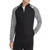 Wholesale Cheap Price Men Zipper Up Color Block Cotton Knit Casual Sports Jacket