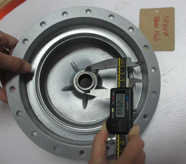 High quality silver Nouvo rear motorcycle hub