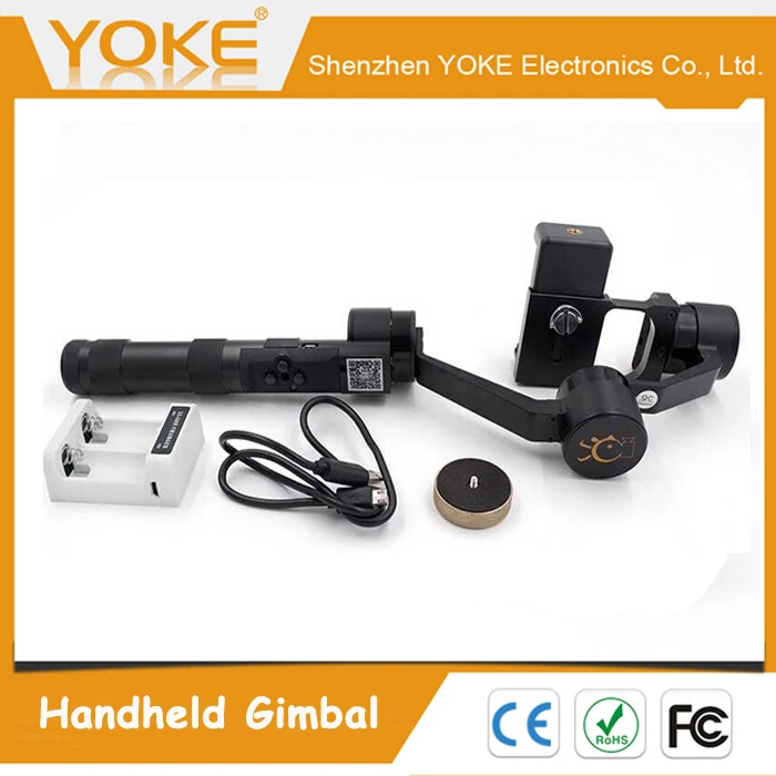 Handheld Action Camera Stabilizer 3 axis Brushless Handheld Gimbal for Smart Phone and Camera with 360 degree Coverage JJ-2